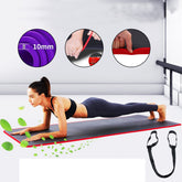 10 mm dicke, rutschfeste Yogamatte – bequeme Trainingsunterlage für Gymnastik und Fitnesstraining